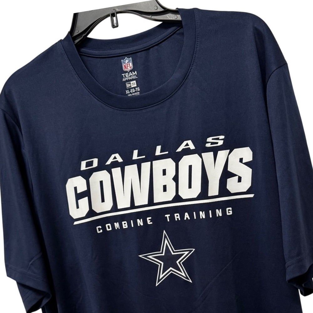 New Era Dallas Cowboys NFL Combine Training Shirt Mens XL Navy Blue Polyester